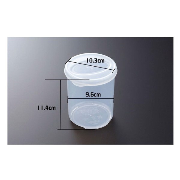 [Hỏa Tốc HN] Hộp nhựa đựng thực phẩm dáng cao 570ml loại tròn có nắp Nội địa Nhật Bản
