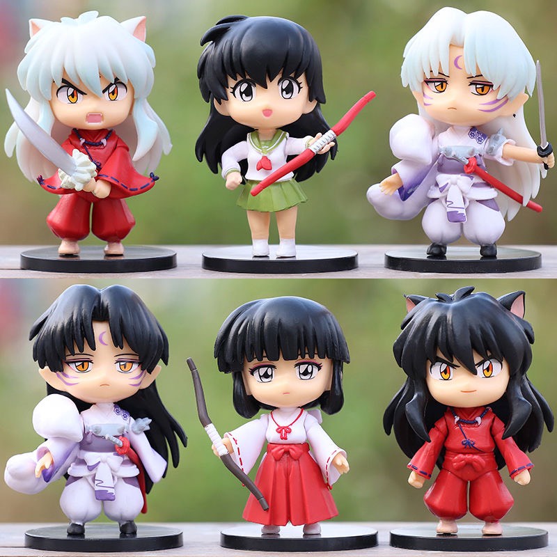 Mô Hình Inuyasha Khuyển Dạ Xoa, Cát Cánh, Sát Sinh Hoàn, Higurashi Kagome A Li Cực CUTE Cực Sắc Nét