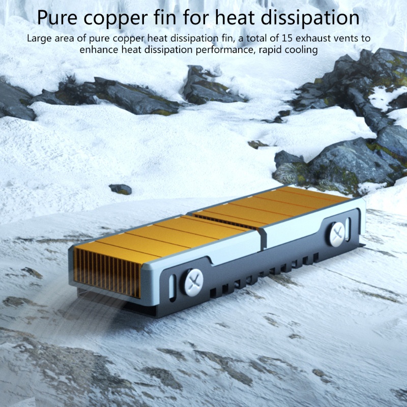 Quạt Tản Nhiệt Ổ Cứng SSD M 2 2280 Bằng Đồng Dành Cho Laptop