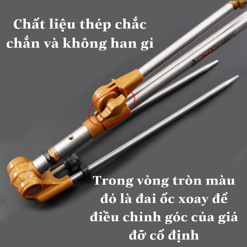 Chống Cần Boyang Cao Cấp , Chất Liệu Thép Không Gỉ Thiết Kế Hiện Đại Linh Hoạt