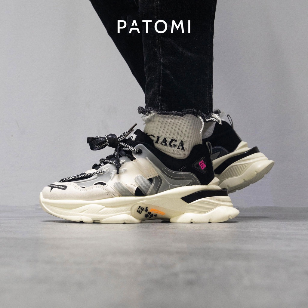 Giày thể thao nam chính hãng thời trang PATOMI, giày sneaker nam phong cách ulzzang tăng chiều cao cho nam cao cấp –G182
