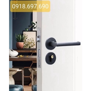 Bộ khoá tay gạt phân thể màu đen KSAITE