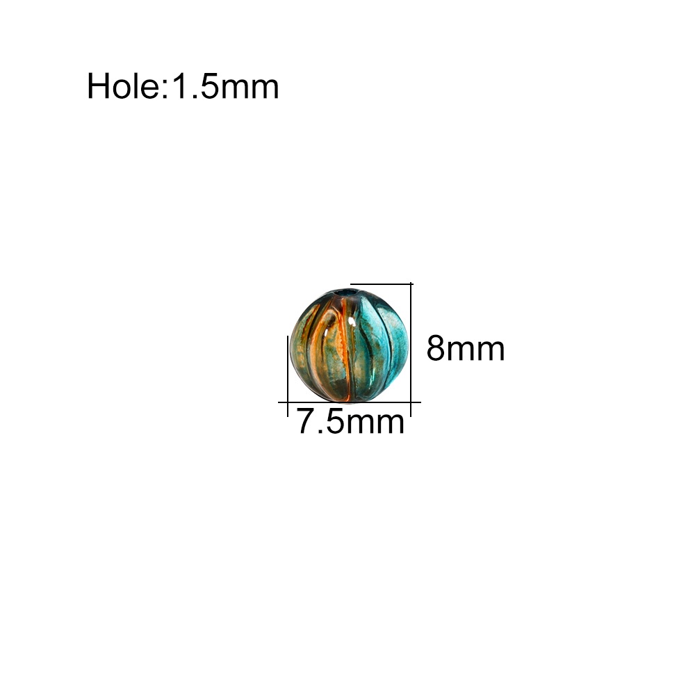 Bộ 30 hạt nhựa acrylic St.kunkka hình bí ngô thời trang