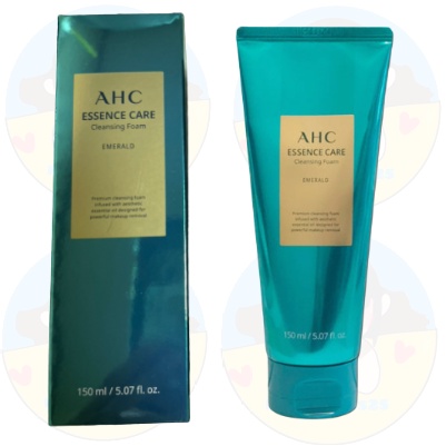 Sữa rửa mặt AHC Essence Care Cleansing Foam Emerald 150ml / Hàn Quốc / chăm sóc da