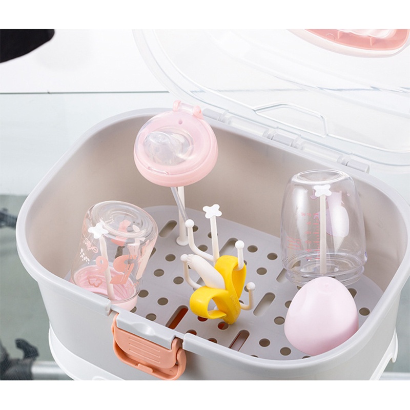 Hộp Phơi Khô Bình Sữa Em Bé Sơ Sinh Tiện Lợi