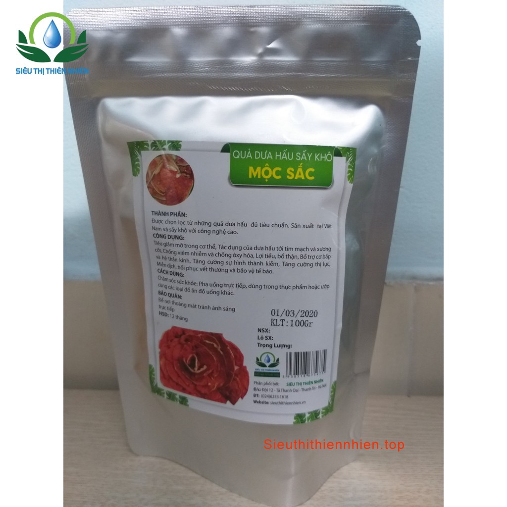 Dưa hấu sấy khô đóng túi zip thương hiệu Mộc Sắc | BigBuy360 - bigbuy360.vn