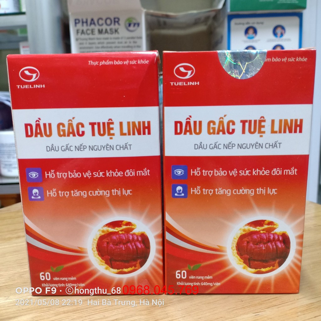 Dầu gấc Tuệ Linh đẹp da, sáng mắt lọ 100 viên