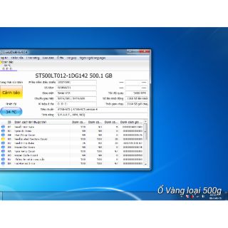 Ổ hdd 500g vàng luu chữ tốt luôn