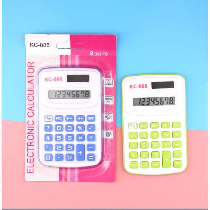 Máy Tính Cầm Tay 8 Số Tiện Lợi Màu Sắc
