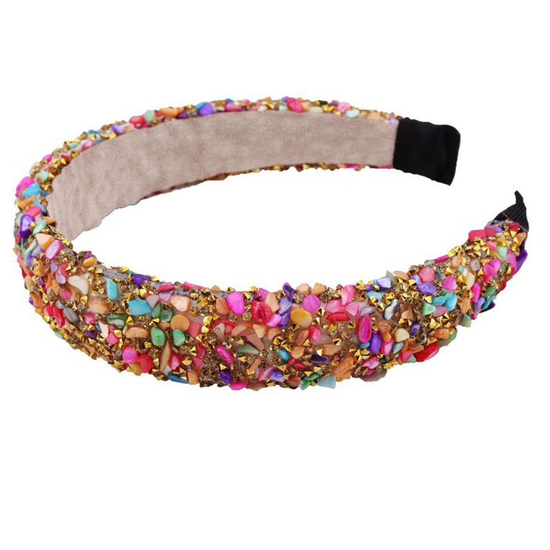 Băng Đô Bandana Họa Tiết Da Báo Đính Hạt Pha Lê Lấp Lánh Phong Cách Baroque