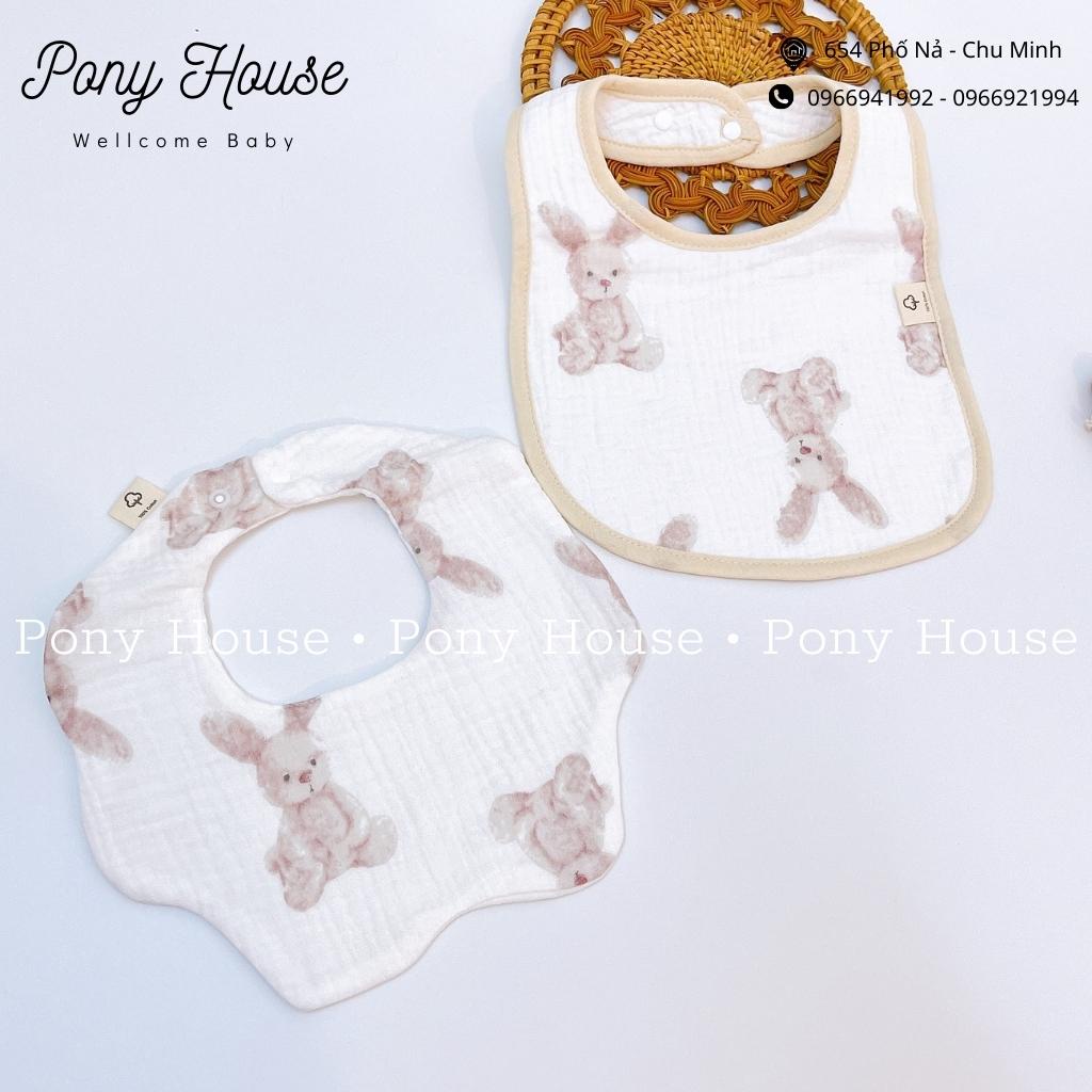 Yếm Chữ U Vuông Muslin 4 lớp - Yếm Tròn Xô  Xoay 360 Độ Dày Dặn Siêu Mềm, Mịn Cho Bé Từ Sơ Sinh Đến Khi Ăn Dặm