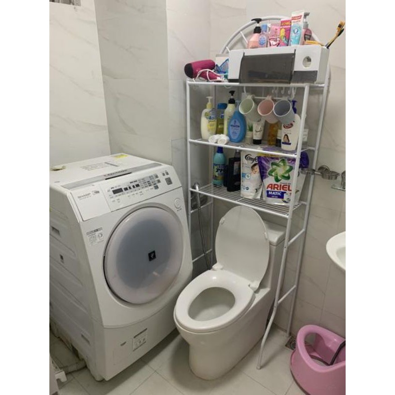 Kệ Để Đồ Phòng Tắm Giá để đồ phòng tắm nhà vệ sinh nhiều tầng chụp trên toilet