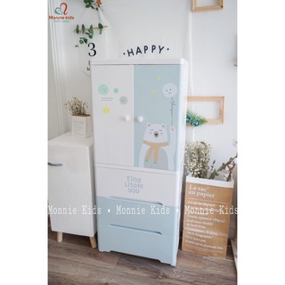 TỦ NHỰA ĐỰNG QUẦN ÁO CHO BÉ MONMON 4 TẦNG/5 TẦNG