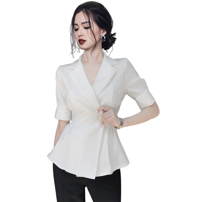 Áo Giả Vest Vạt Xéo Mặc 4 Mùa T.Fashion A004 Chất Dày Dặn Tôn Dáng Sang Trọng | BigBuy360 - bigbuy360.vn