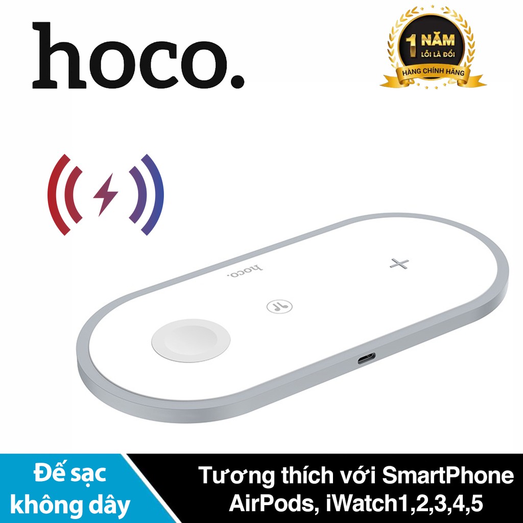 Đế sạc không dây 3in1 Hoco CW24