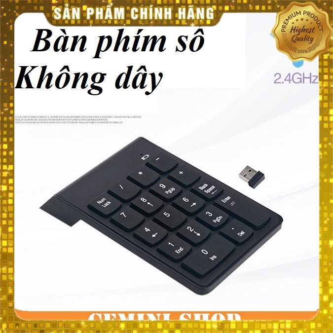 Bàn phím số rời không dây Wireless 2.4 GHz cho Laptop Máy tính Numpad K07 KIM NHA SHOP