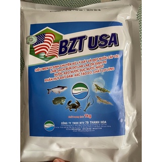 Men vi sinh BZT gói 1kg. dùng cho ao tôm cá. xử lí đáy ao. ổn định PH. loại bỏ các chất cặn bả