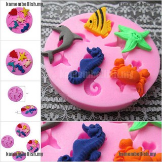 Mới 1 Khuôn Làm Bánh, Xà Phòng Hình Bãi Biển Bằng Silicone