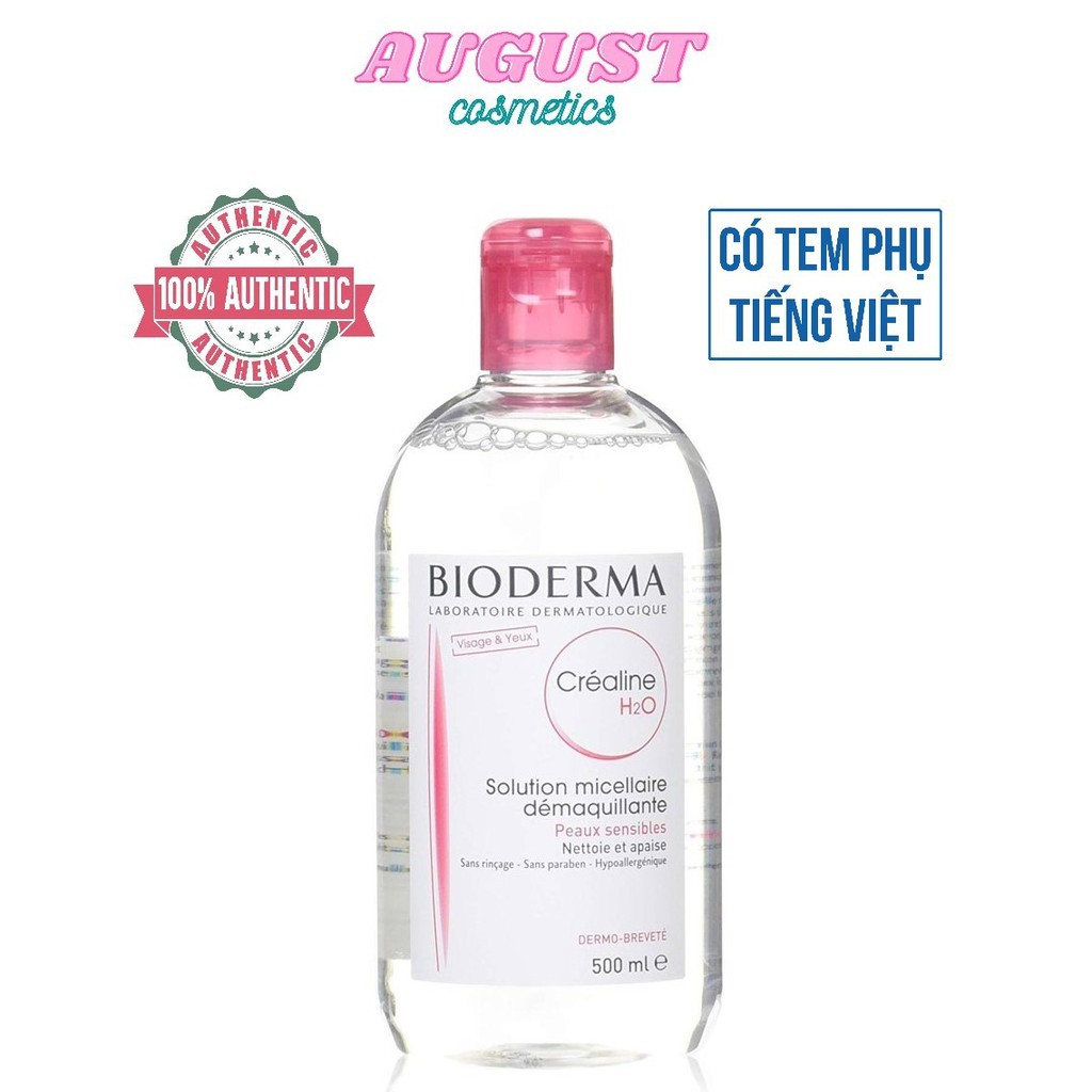 [CHÍNH HÃNG] Nước Tẩy Trang Bioderma Sensibio H20 500ml Cho Da Khô