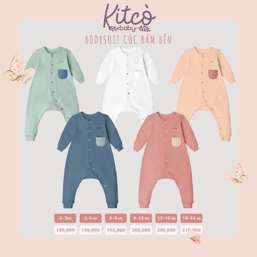 LE COON Bodysuit cúc bấm bên
