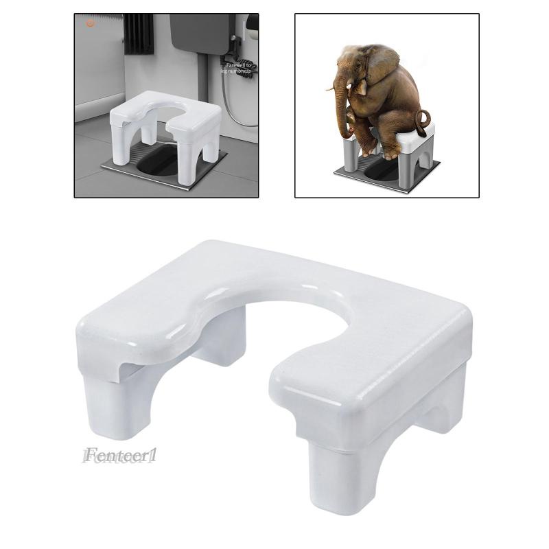 [Fenteer1] Ghế Ngồi Toilet Di Động Ổn Định Dễ Lau Chùi Cạnh Tròn Không Trượt Cho Phòng Tắm Khách Sạn Ngoài Trời