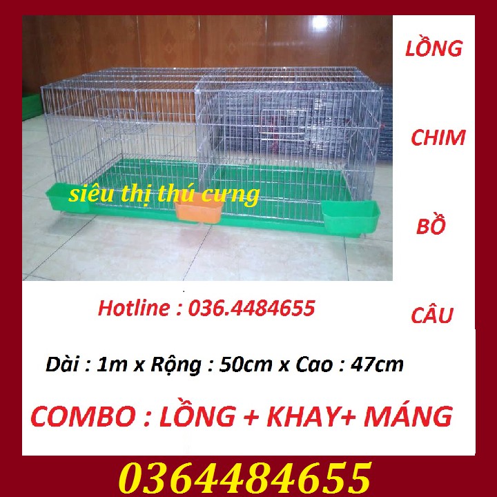 COMBO 5 LỒNG NUÔI CHIM BỒ CÂU GỒM LÒNG KHAY HỨNG PHÂN MÁNG UỐNG NƯỚC-LỒNG GIÁ HẠT RẺ