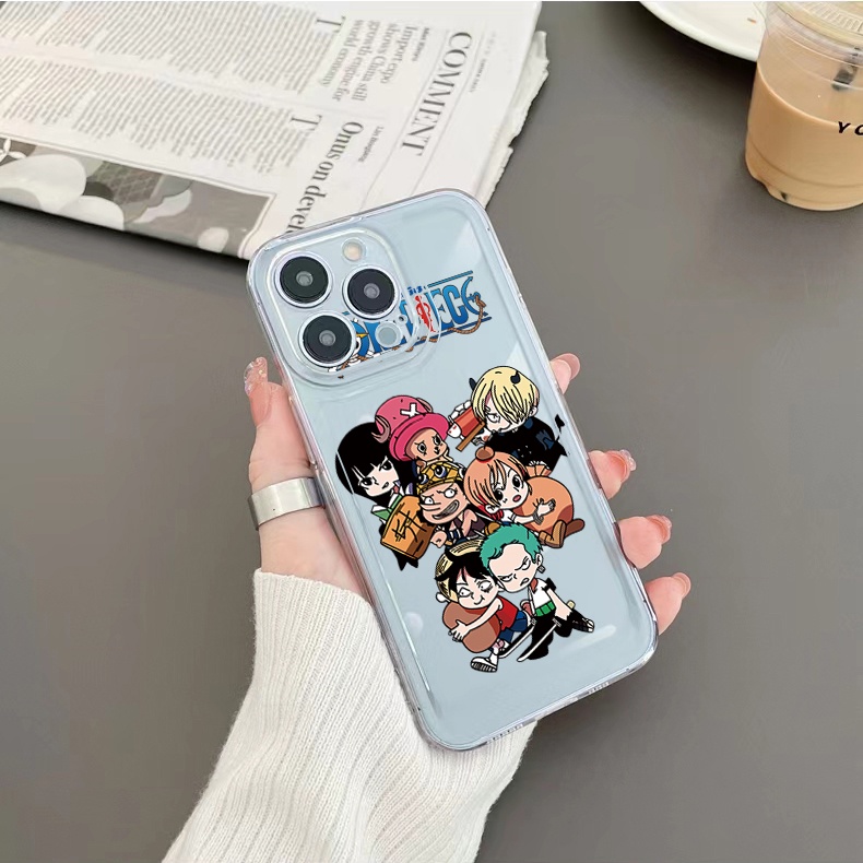 Ốp Điện Thoại TPU Trong Suốt In Hoạt Hình One Piece Cho Xiaomi Redmi Note 11 12 Pro 5G 11S 10 Pro 4G 10S Redmi 12C 11A 10C 9C