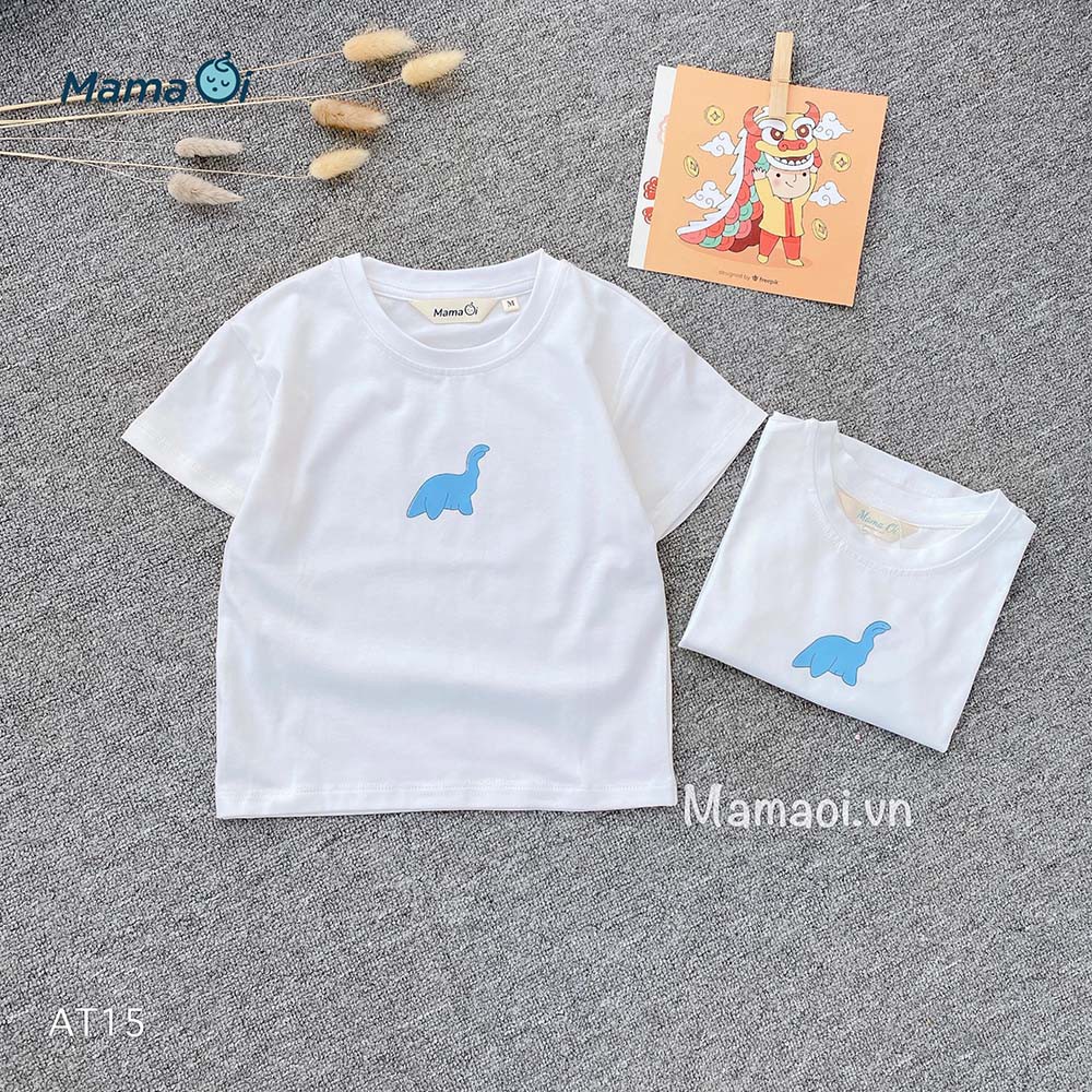 Áo thun bé trai bé gái vải cotton co dãn 4 chiều màu trắng cho bé 0-3 tuổi của Mama Ơi - Thời trang cho bé