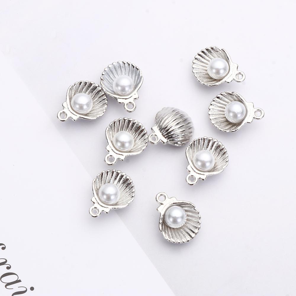 Set 10 Mặt Vòng cổ Hình Vỏ Sò 12x15mm