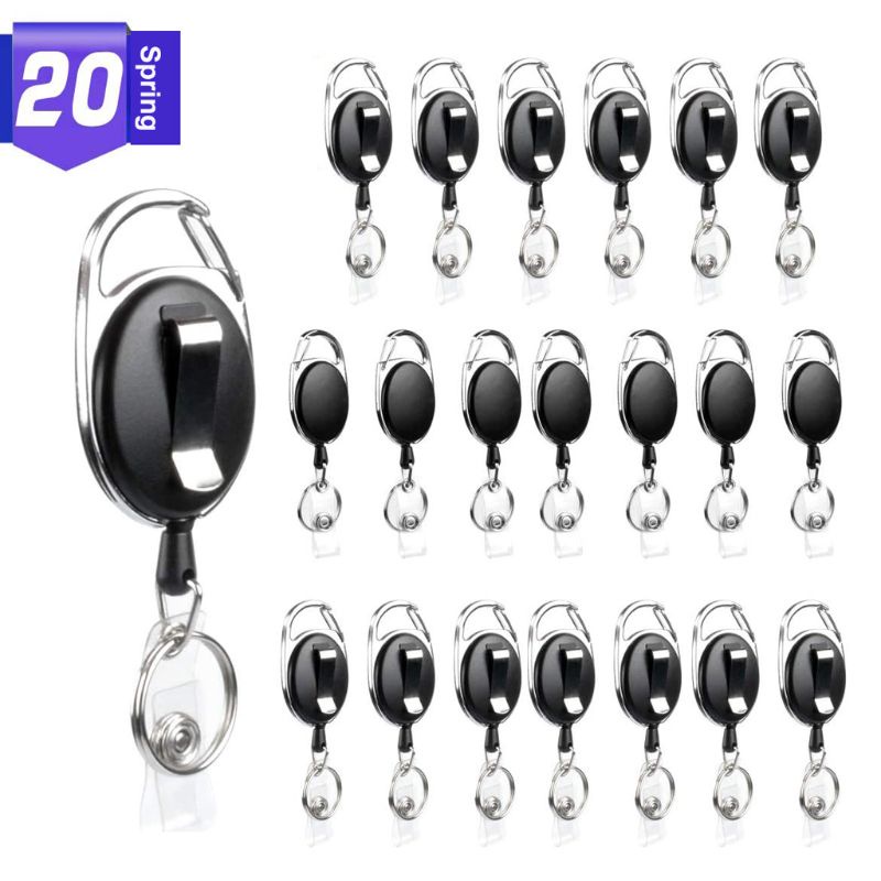 Set 20 Huy Hiệu Có Thể Thu Vào Cho Móc Khóa Carabiner