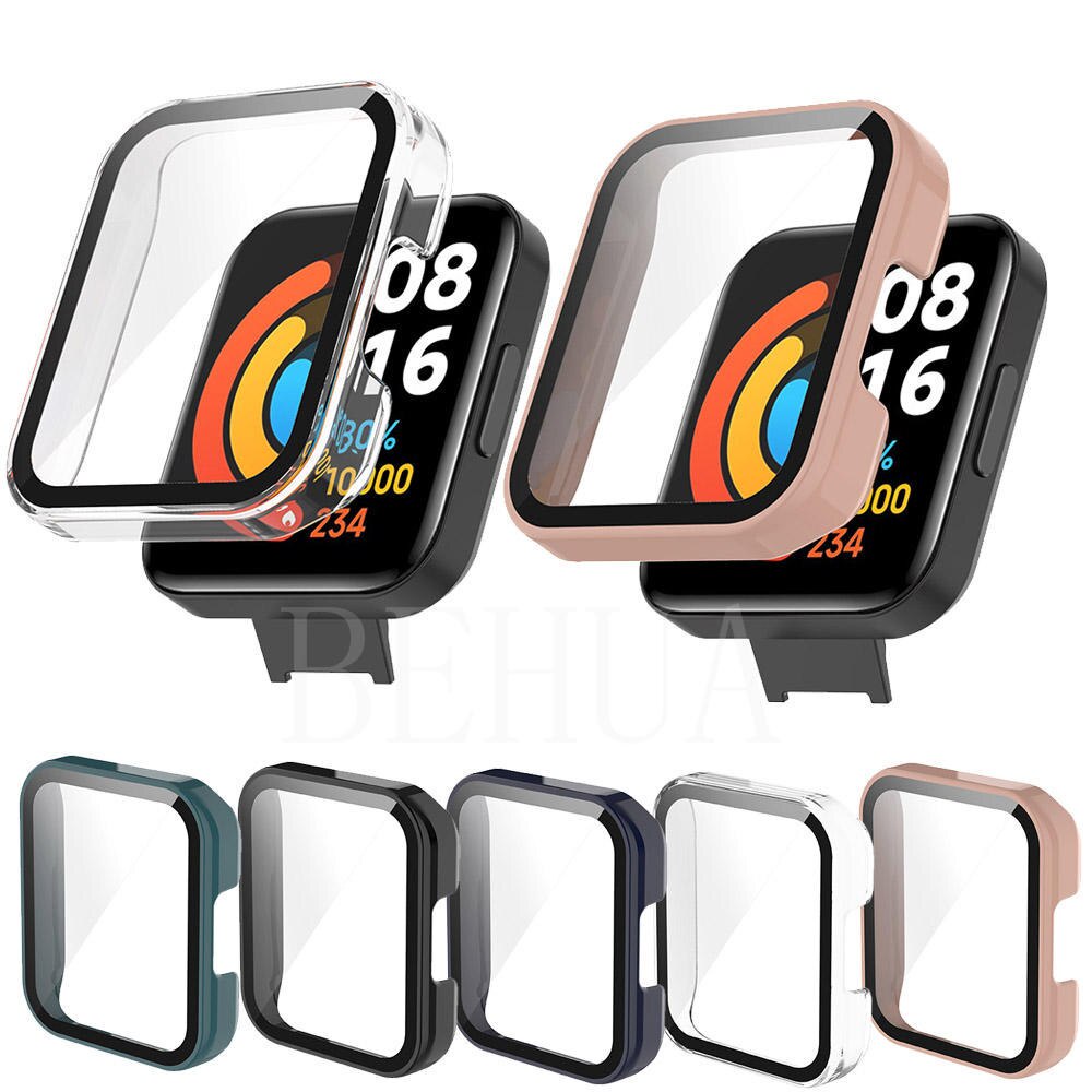 Ốp PC bảo vệ toàn diện cho Xiaomi Redmi Watch 2 case Redmi Horloge2 kèm kính cường lực