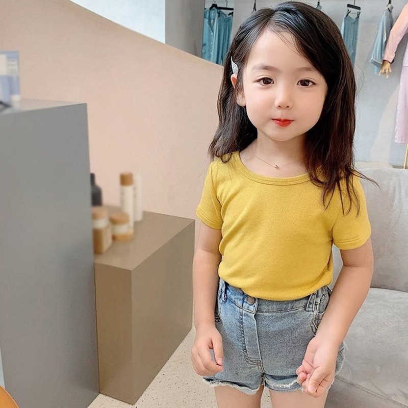 Se7en Áo Sơ Mi Ngắn Tay Hở Lưng Thắt Nơ Phong Cách Hàn Quốc Giản Dị Dành Cho Nữ