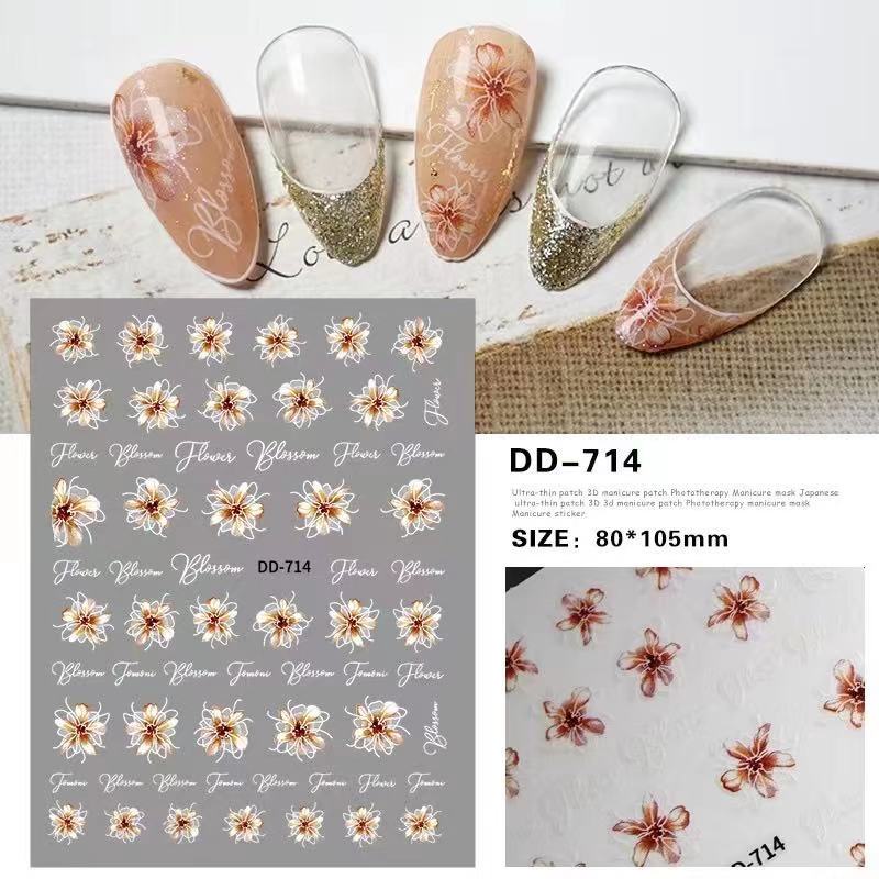 Stiker trang tri nail DD714
