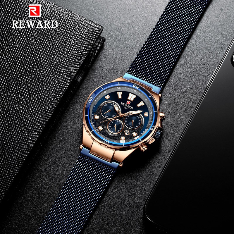 Đồng Hồ Nam Reward KT82003 SLIVER Chính Hãng 2022 NEW Bảo Hành 12 Tháng Top Brand Luxury II Made in HongKong | BigBuy360 - bigbuy360.vn