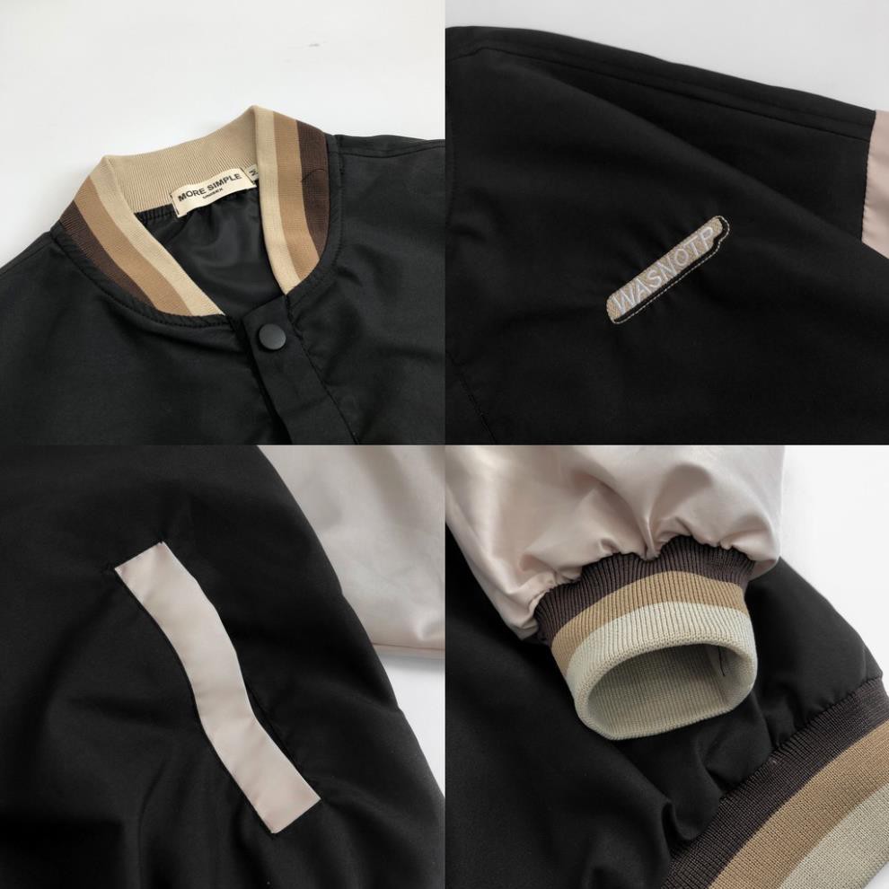 Áo Khoác Dù BOMBER WAS Form Rộng Tay Dài Ulzzang Unisex | BigBuy360 - bigbuy360.vn