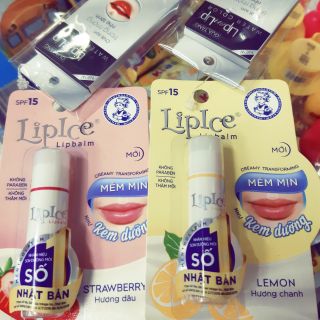 Son dưỡng môi Lipice hương trái cây ( không màu) có tặng kèm quà tặng