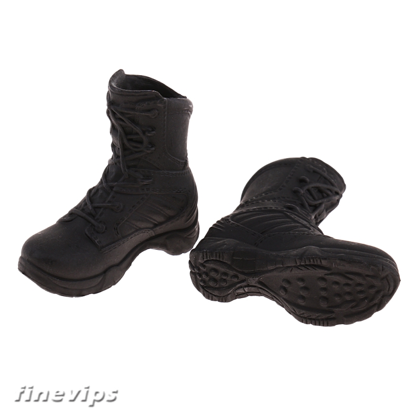 [FINEVIPS] 1/6 Scale Military Shoes Combat Boots Tactical Boots for 12" Phicen Figures