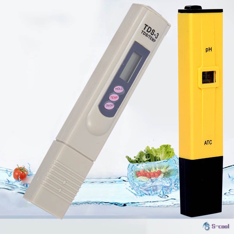 Bút đo độ pH và bút thử nước TDS-3 0-9999 PPM kèm phụ kiện chuyên dụng