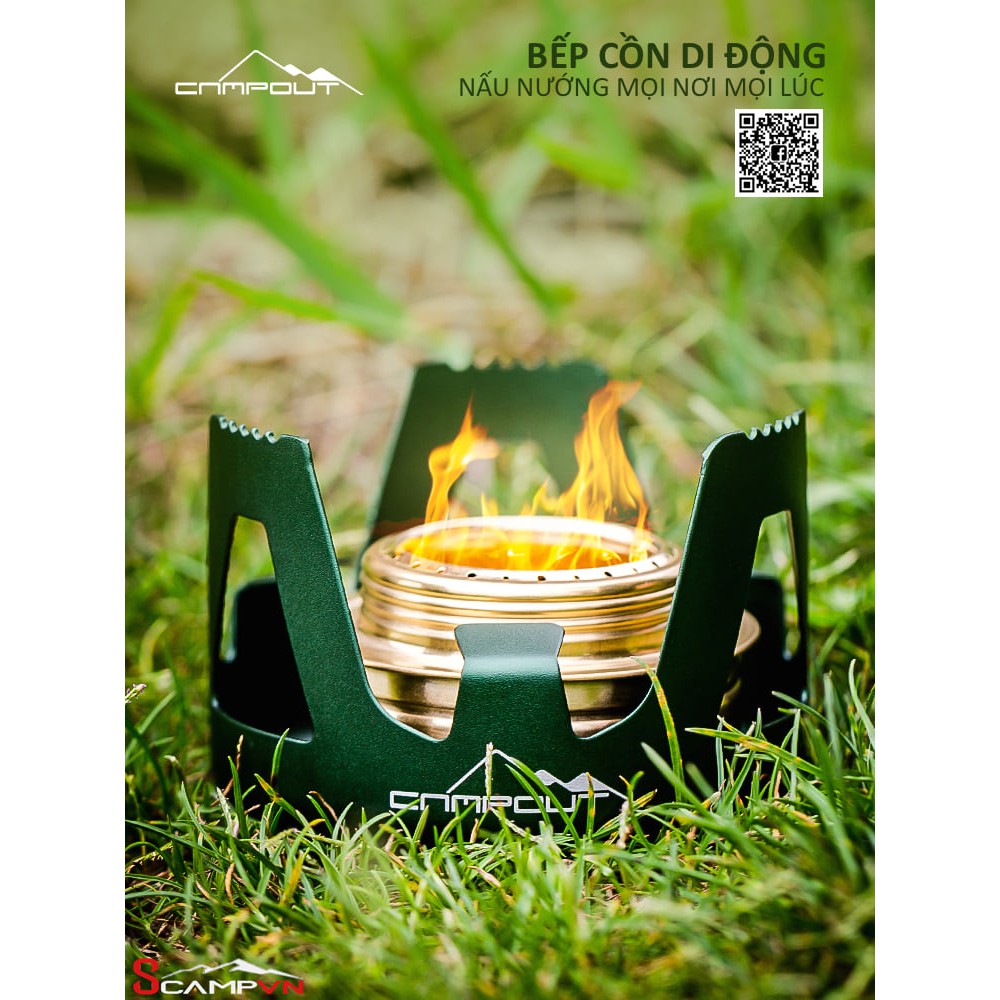 Bếp cồn di động NURGAZ CAMPOUT (Thổ Nhĩ Kỳ) du lịch cắm trại dã ngoại