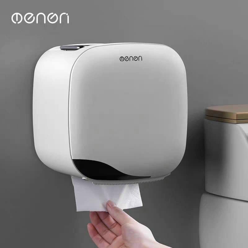 Hộp Đựng Giấy Vệ Sinh OENON 2 Ngăn, Hộp Để Đồ Nhà Tắm Chống Nước Thông Minh Tiện Lợi-TẶNG KÈM MIẾNG DÁN