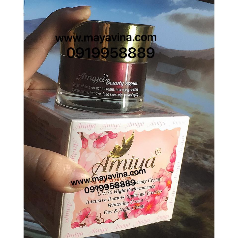 Ngừa Mụn Nám Lão Hóa Kem AMIYA MÀU HỒNG