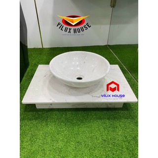 BÀN ĐÁ LAVABO TREO TƯỜNG 700x440x150mm