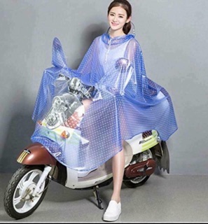Áo mưa dẻo chấm bi