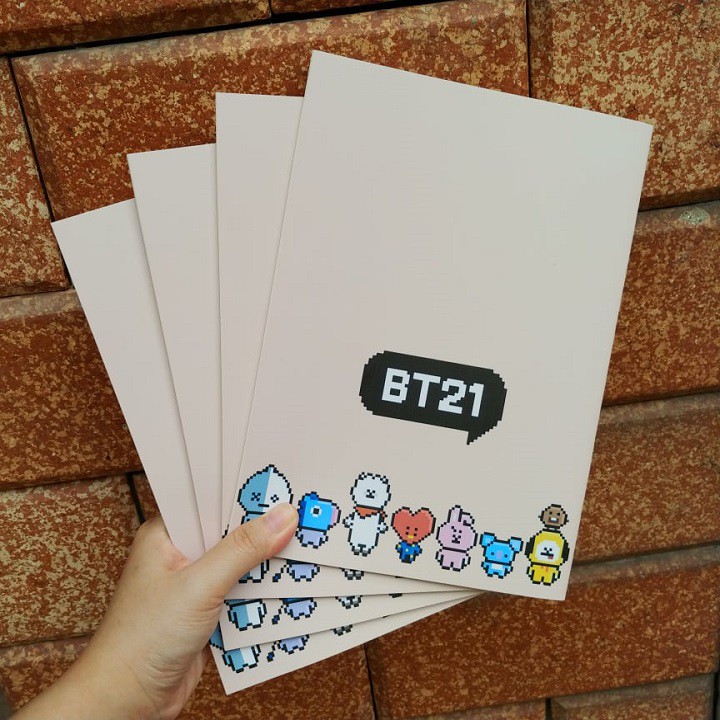 Vở BT21 chữ trắng khổ 17x24cm vở kẻ ngang