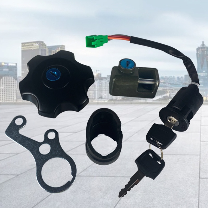 Bộ Ổ Khóa 5 Dây Đánh Lửa Kèm 2 Chìa Khóa Cho Xe Mô Tô