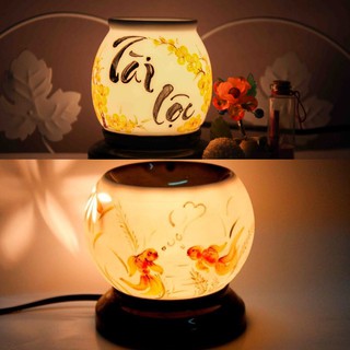 Đèn xông tinh dầu bát tràng tròn