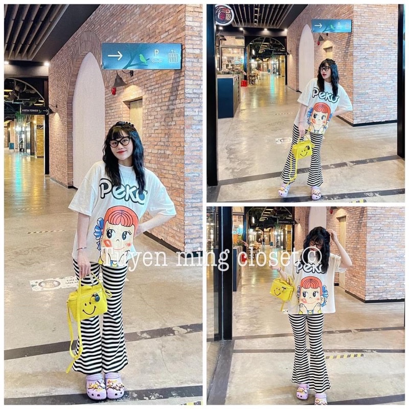 Quần legging ống loe nữ cạp cao thun dáng dài tôn dáng thời trang Ladya Store