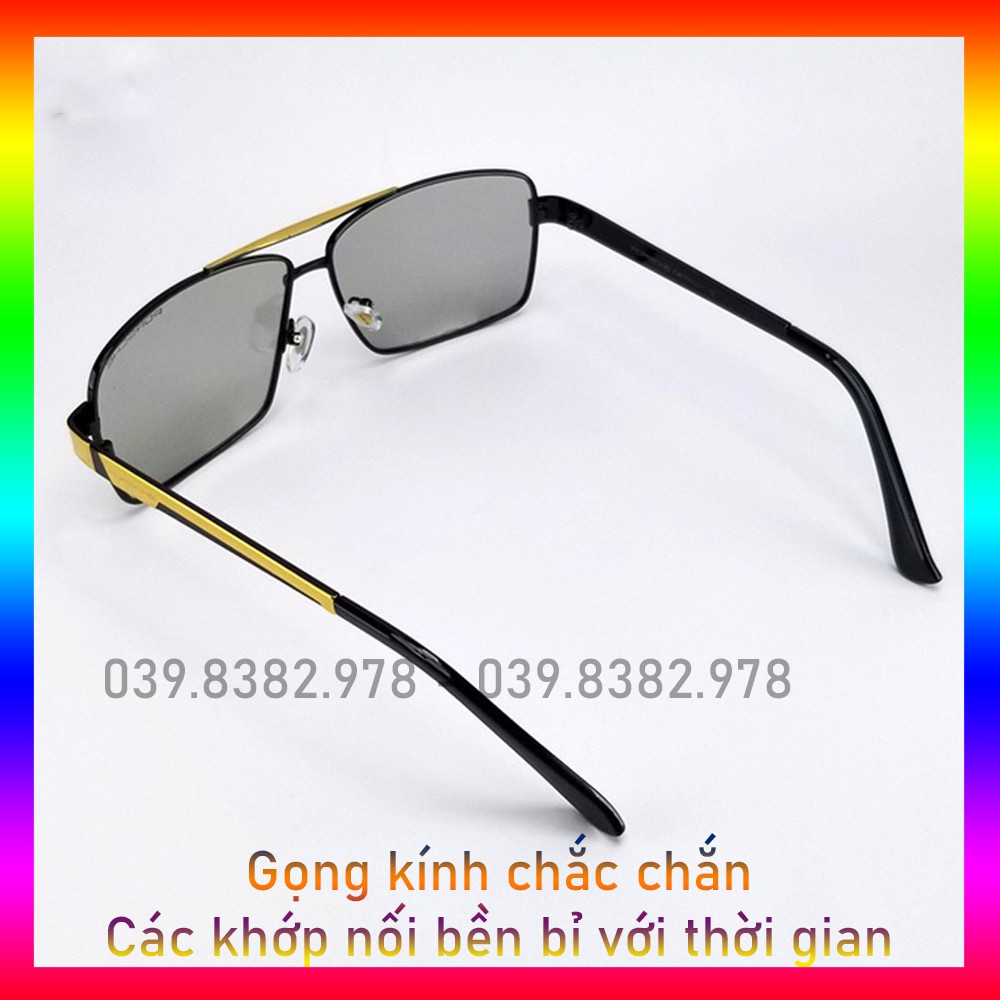 Mắt kính mát nam 💖FREESHIP💖 thời trang phân cực đổi màu chống nắng bụi bẩn đi ngày và đêm chống chói gọng hợp kim bền | BigBuy360 - bigbuy360.vn