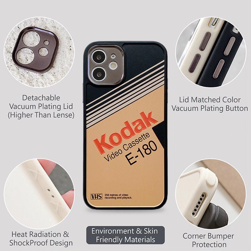 KODAK Ốp Lưng Hình Camera Cho Điện Thoại Iphone12 / 12pro Max / 12mini / 7plus / Xs Max / Xr / 11pro Max | BigBuy360 - bigbuy360.vn