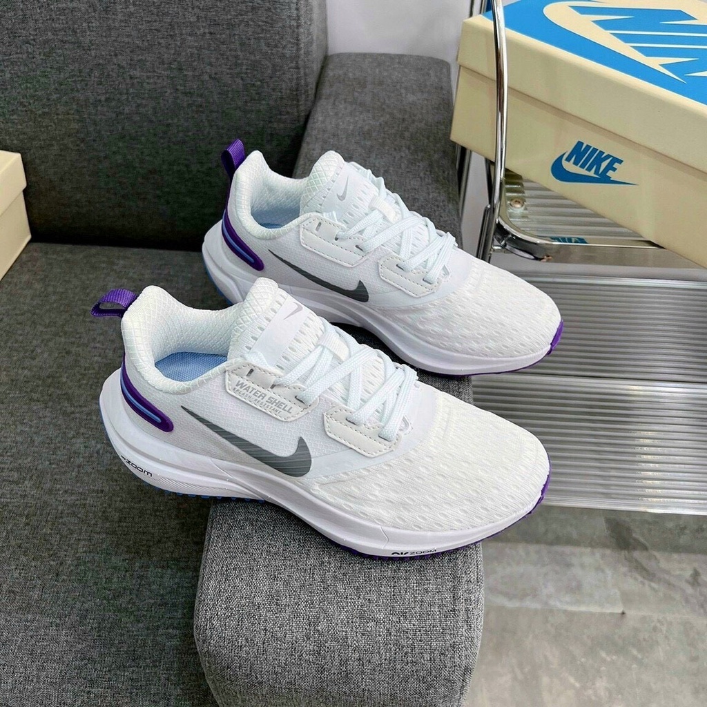 Giày sneaker thể thao nữ airzoom watershell trắng tím
